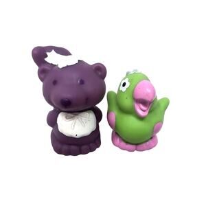 Strawberry Shortcake Pet Lot of 2 Souffle Skunk Parfait Parrot Bird Vintage 1982